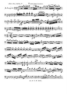 String Trio in C Major, HV 197 Op.2: Cello part by Joseph Eybler