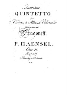 String Quintet in F Major, Op.28: String Quintet in F Major by Peter Hänsel