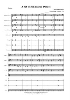 A Set of Dances: Full score by Michael Praetorius