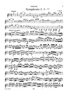 Symphony No.103 in E Flat Major 'Drum Roll', Hob.I/103: Version for violin and piano – violin part by Joseph Haydn