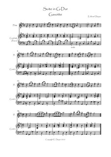 Suite in G-Dur für Flöte & Cembalo: Gavotte by Eckhard Deppe