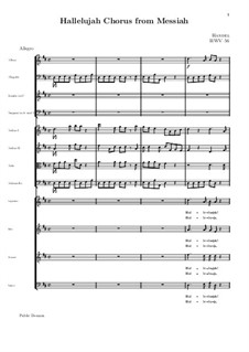 No.44 Hallelujah: Full score by Georg Friedrich Händel