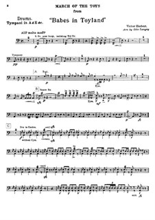 March of the Toys: Percussion parts by Victor Herbert