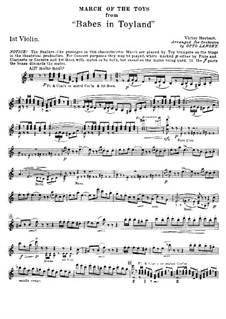 March of the Toys: Strings parts by Victor Herbert