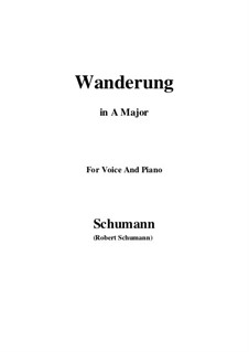 No.7 Wanderung (Wandering): A Major by Robert Schumann