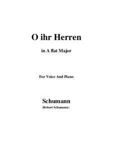 No.3 O, ihr Herren (O you Lords): A flat Major by Robert Schumann