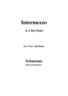 No.2 Intermezzo: A flat Major by Robert Schumann