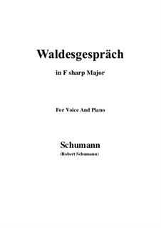 No.3 Waldesgespräch (In the Forest): F sharp Major by Robert Schumann