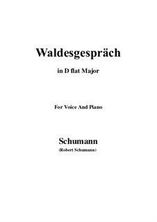 No.3 Waldesgespräch (In the Forest): D flat Major by Robert Schumann