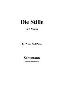 No.4 Die Stille (Stillness): B Major by Robert Schumann