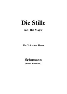 No.4 Die Stille (Stillness): G flat Major by Robert Schumann