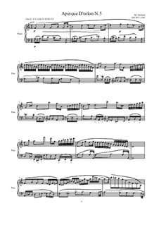 Aperçue D'orlon: No.5 for piano, MVWV 1350 by Maurice Verheul