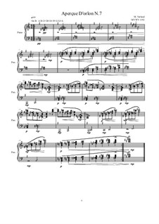 Aperçue D'orlon: No.7 for piano, MVWV 1352 by Maurice Verheul