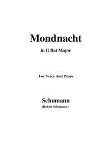 No.5 Mondnacht (Moonlight Night): G flat Major by Robert Schumann