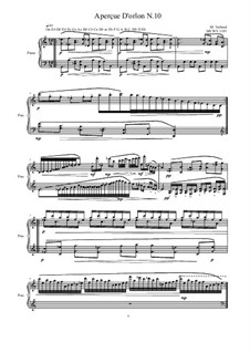 Aperçue D'orlon: No.10 for piano, MVWV 1355 by Maurice Verheul