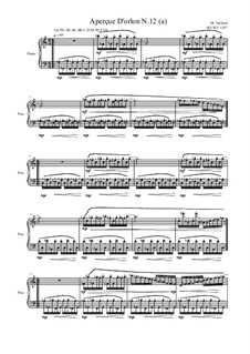 Aperçue D'orlon: No.12 (a) for piano, MVWV 1357 by Maurice Verheul