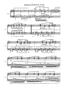 Aperçue D'orlon: No.13 (b) for piano, MVWV 1358 by Maurice Verheul