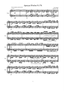 Aperçue D'orlon: No.17b for piano, MVWV 1362 by Maurice Verheul