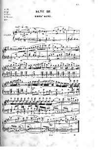 Les rosières: Act III, for Soloists, Choir and Piano by Ferdinand Herold