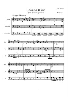 Trio No.1 D-dur: Trio No.1 D-dur by Michał Bylina