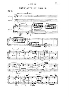 Benvenuto Cellini, H.76 Op.23: Act III. Arrangement for soloists, choir and piano by Hector Berlioz