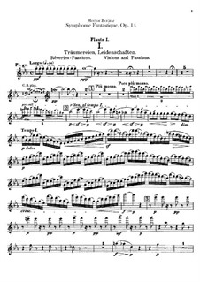 Symphonie fantastique (Fantastic Symphony), H.48 Op.14: Flutes parts by Hector Berlioz