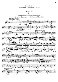 Symphonie fantastique (Fantastic Symphony), H.48 Op.14: Violins II part by Hector Berlioz