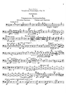 Symphonie fantastique (Fantastic Symphony), H.48 Op.14: Double basses part by Hector Berlioz