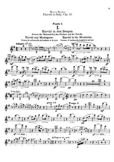 Harold en Italie, H.68 Op.16: Flutes parts by Hector Berlioz