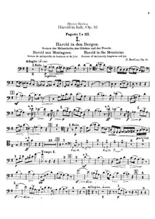 Harold en Italie, H.68 Op.16: Bassoons parts by Hector Berlioz