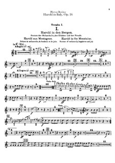 Harold en Italie, H.68 Op.16: Trumpets and cornets parts by Hector Berlioz