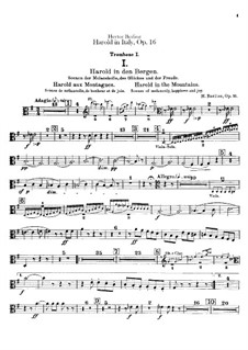 Harold en Italie, H.68 Op.16: Trombones and tuba parts by Hector Berlioz