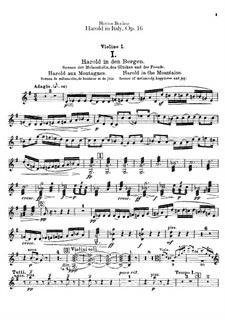 Harold en Italie, H.68 Op.16: Violins parts by Hector Berlioz