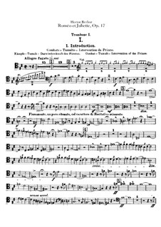 Roméo et Juliette (Romeo and Juliet), H.79 Op.17: Trombones and tuba parts by Hector Berlioz