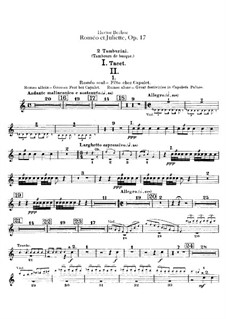 Roméo et Juliette (Romeo and Juliet), H.79 Op.17: Percussions parts by Hector Berlioz
