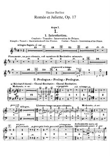 Roméo et Juliette (Romeo and Juliet), H.79 Op.17: Harps parts by Hector Berlioz