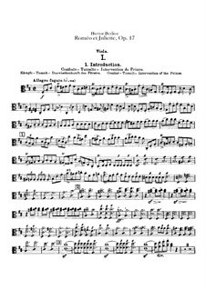 Roméo et Juliette (Romeo and Juliet), H.79 Op.17: Violas part by Hector Berlioz
