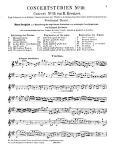 Violin  Concerto No.14: Violin part by Rodolphe Kreutzer