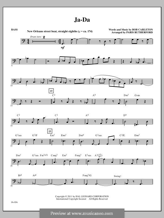 Ja-Da: Bass part by Bob Carleton