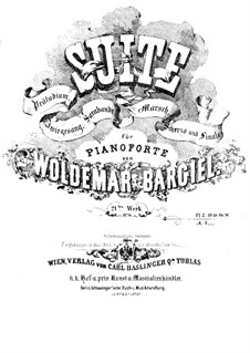 Suite for Piano, Op.21: Suite for Piano by Woldemar Bargiel