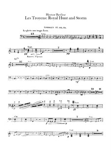 Les Troyens (The Trojans), H.133 Op.29: Act IV 'Royal Hunt and Storm' – percussions parts by Hector Berlioz