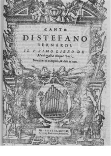 Madrigals for Five Voices: Book I – parts by Steffano Bernardi