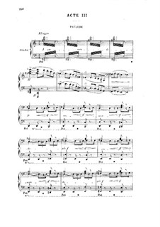 La montagne noire: Act III. Arrangement for soloists, choir and piano by Augusta Mary Anne Holmès