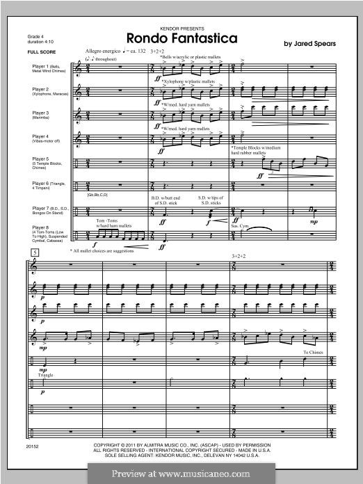 Rondo Fantastica: Full Score by Jared Spears