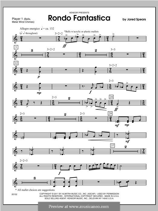 Rondo Fantastica: Percussion 1 by Jared Spears