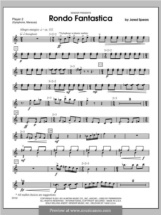 Rondo Fantastica: Percussion 2 by Jared Spears