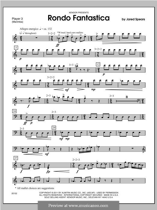 Rondo Fantastica: Percussion 3 by Jared Spears
