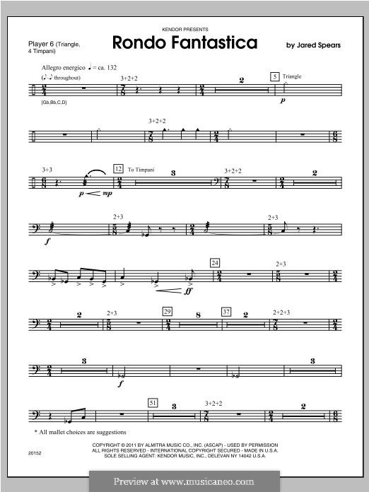 Rondo Fantastica: Percussion 6 by Jared Spears
