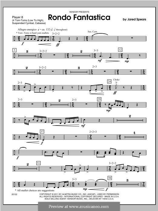 Rondo Fantastica: Percussion 8 by Jared Spears
