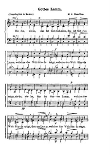 Gottes Lamm: In C-Dur by Gottfried August Homilius